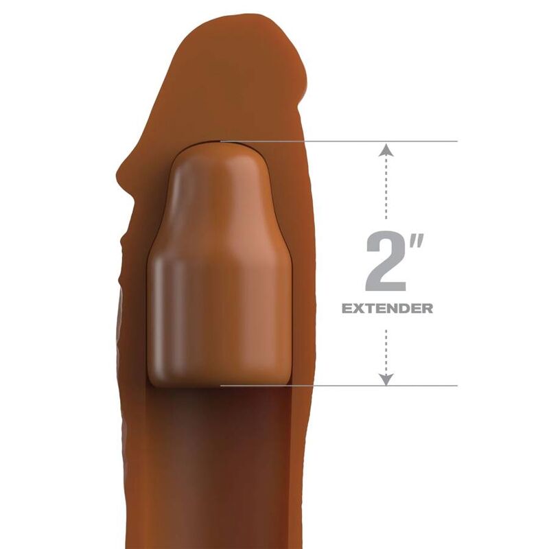 Extension pénienne ultra-réaliste avec plug amovible 20,3 cm + 5 cm — FANTASY X-TENSIONS