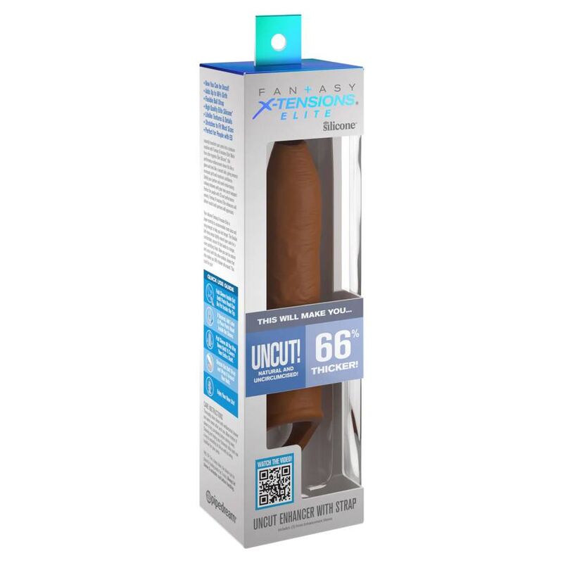 Extension réaliste non coupée avec bracelet caramel — PIPEDREAMS