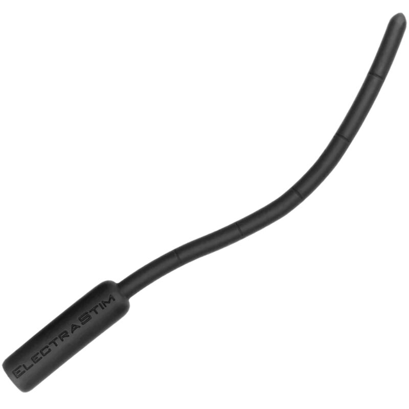 Son urétral flexible électro en silicone noir bipolaire — ELECTRASTIM