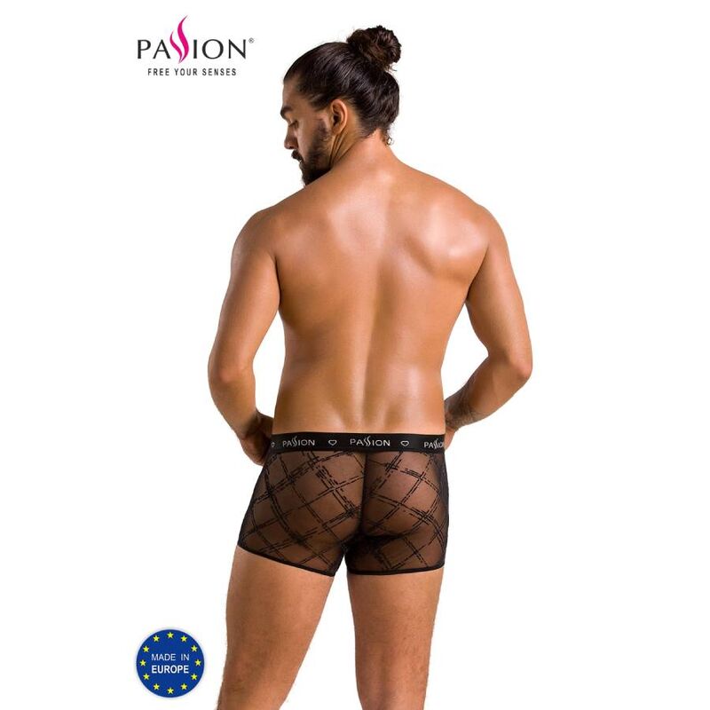 Short James noir en tissu stretch — PASSION MEN