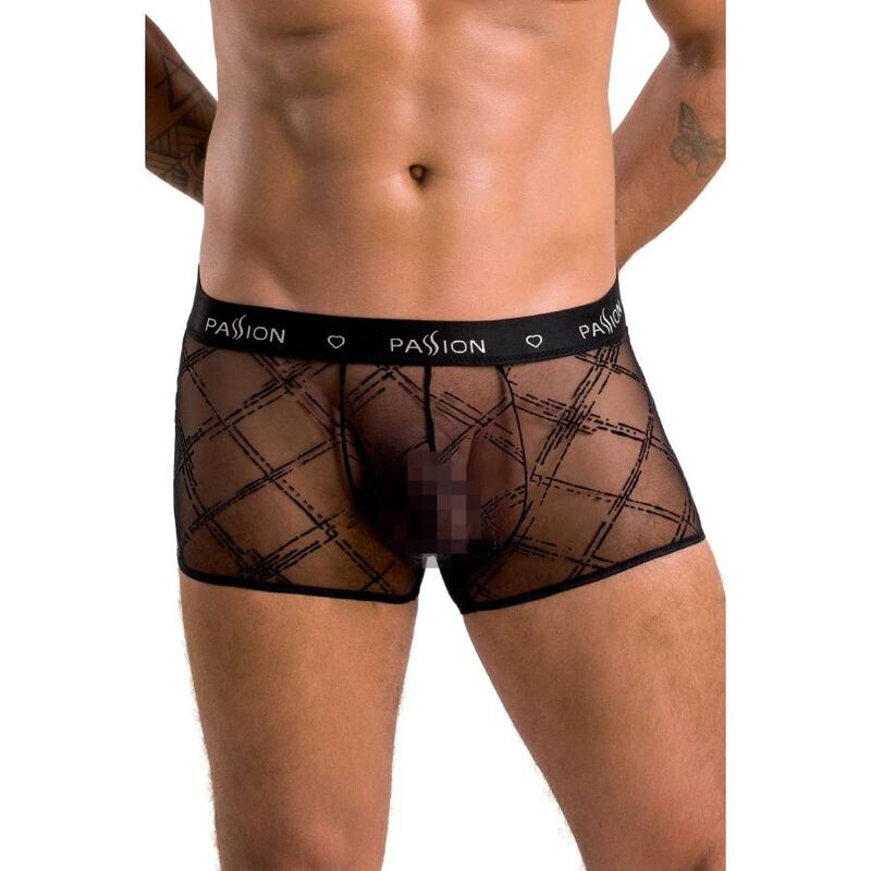 Short James noir en tissu stretch — PASSION MEN