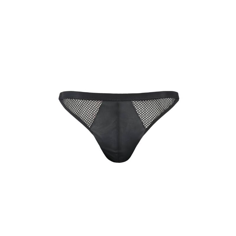Slip ouvert Luke noir — PASSION MEN