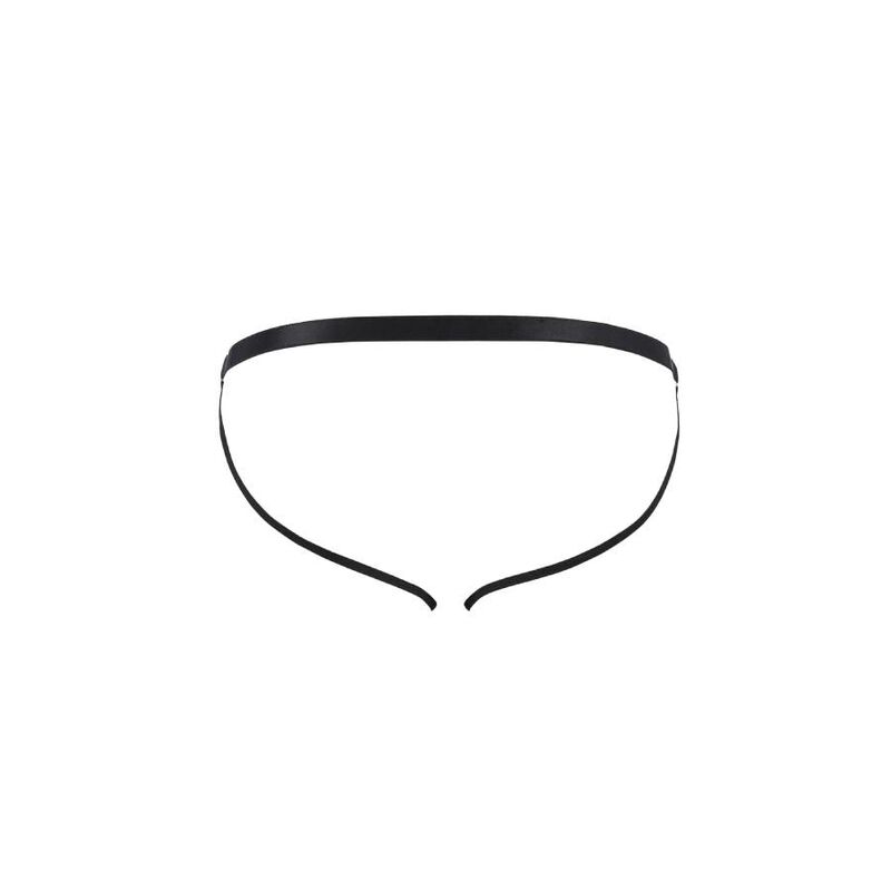 Slip ouvert Luke noir — PASSION MEN