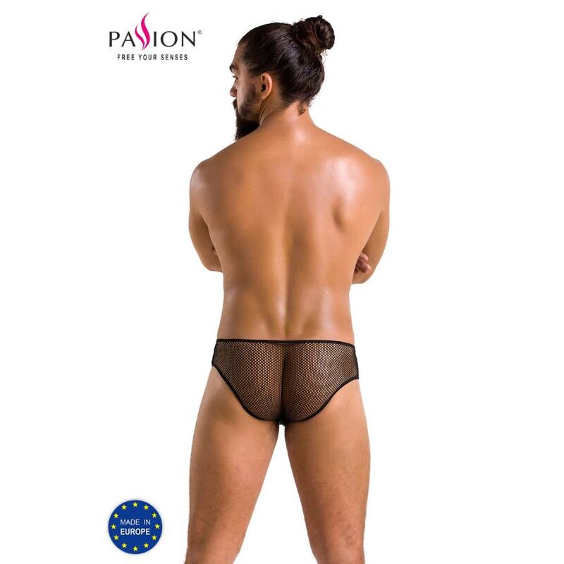 Slip noir en polyuréthane et polyester — PASSION MEN