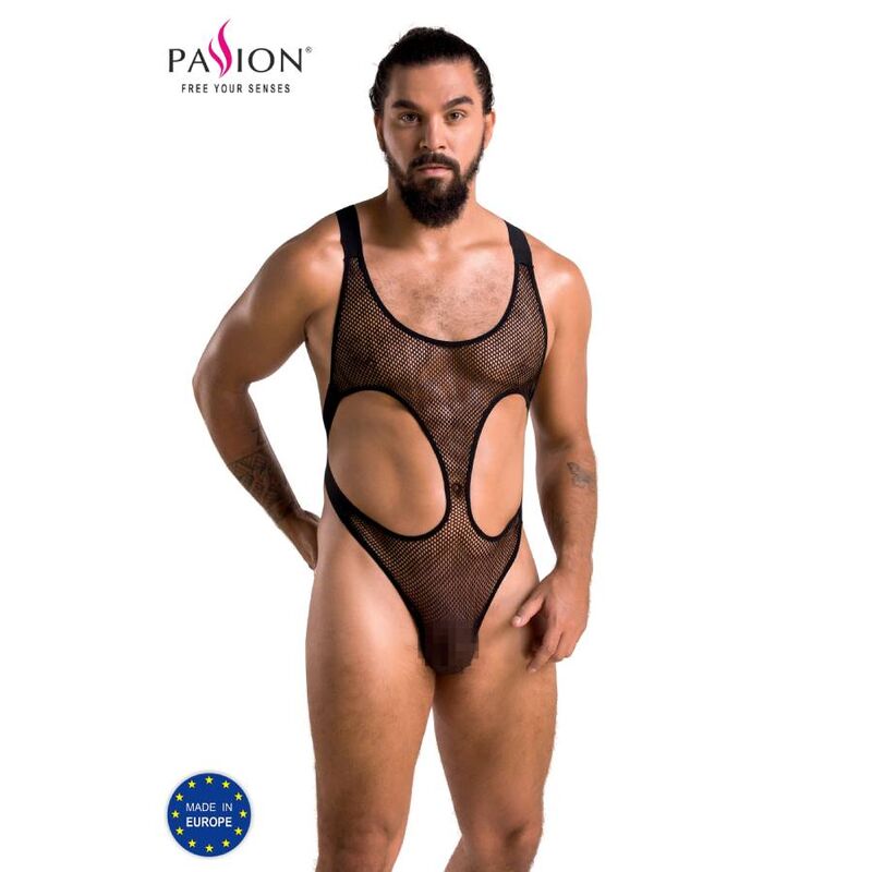 Body en dentelle noire pour homme — PASSION MEN