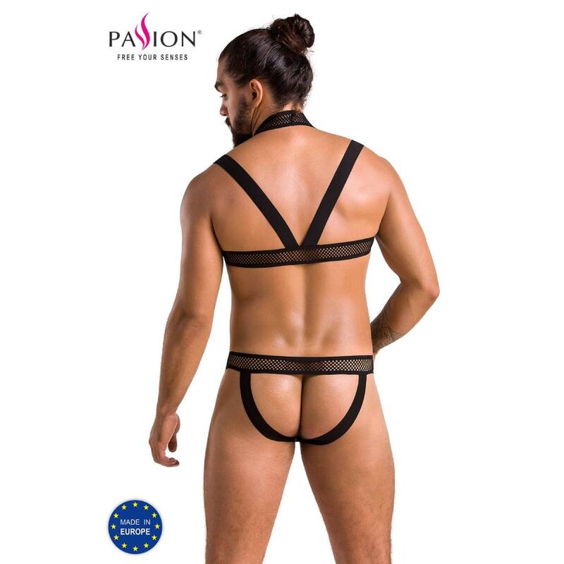 Ensemble Jacob noir en polyuréthane et polyester — PASSION MEN