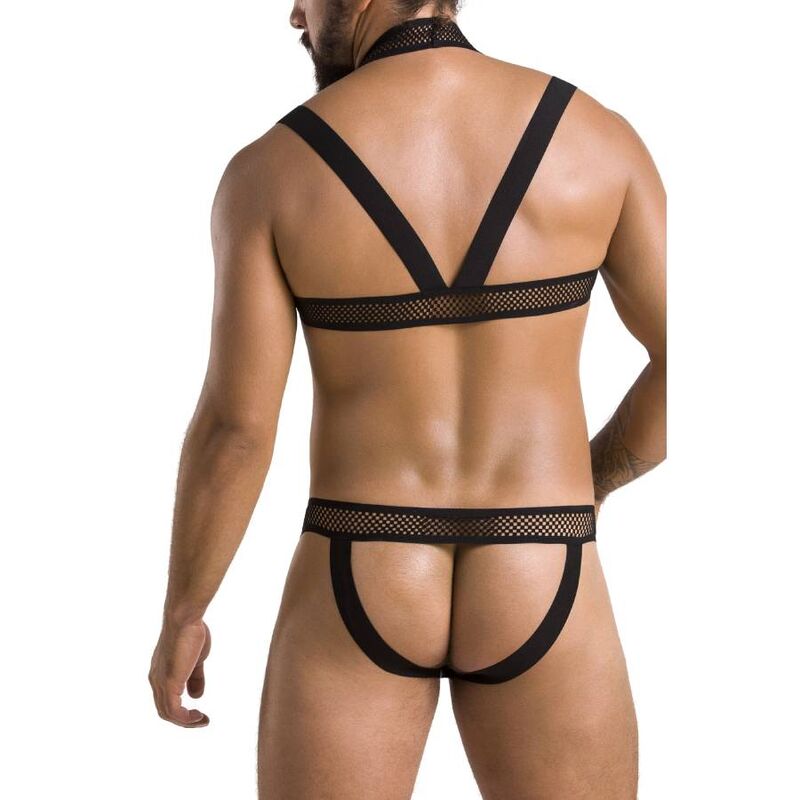Ensemble Jacob noir en polyuréthane et polyester — PASSION MEN