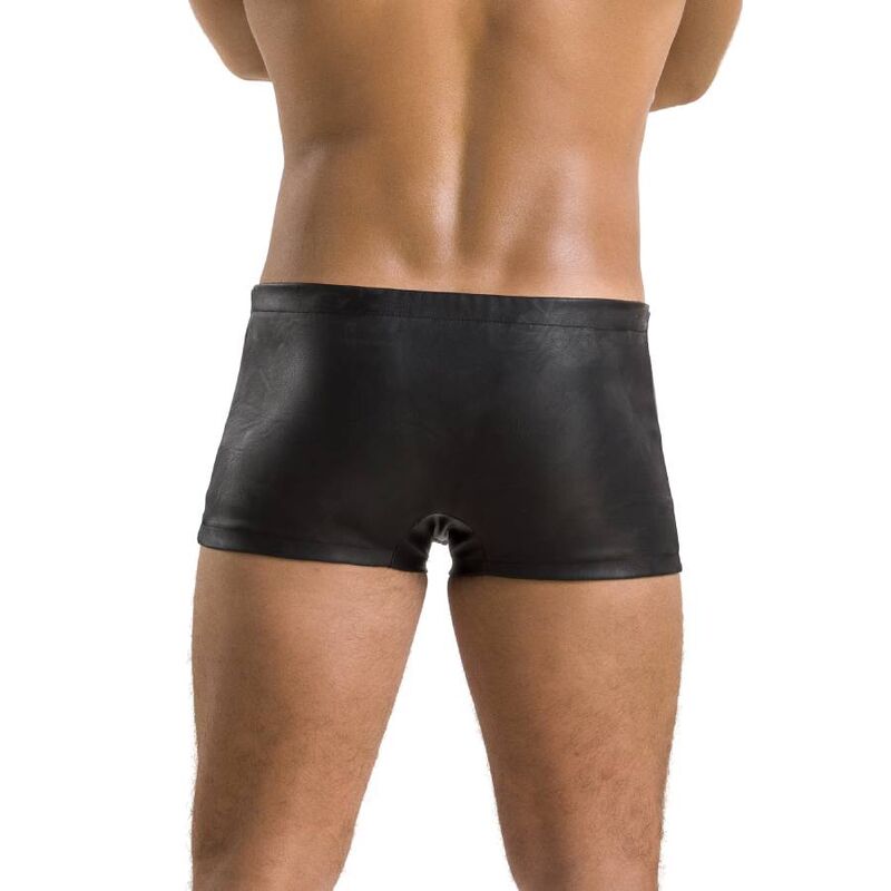 Short David noir en polyuréthane et polyester — PASSION MEN