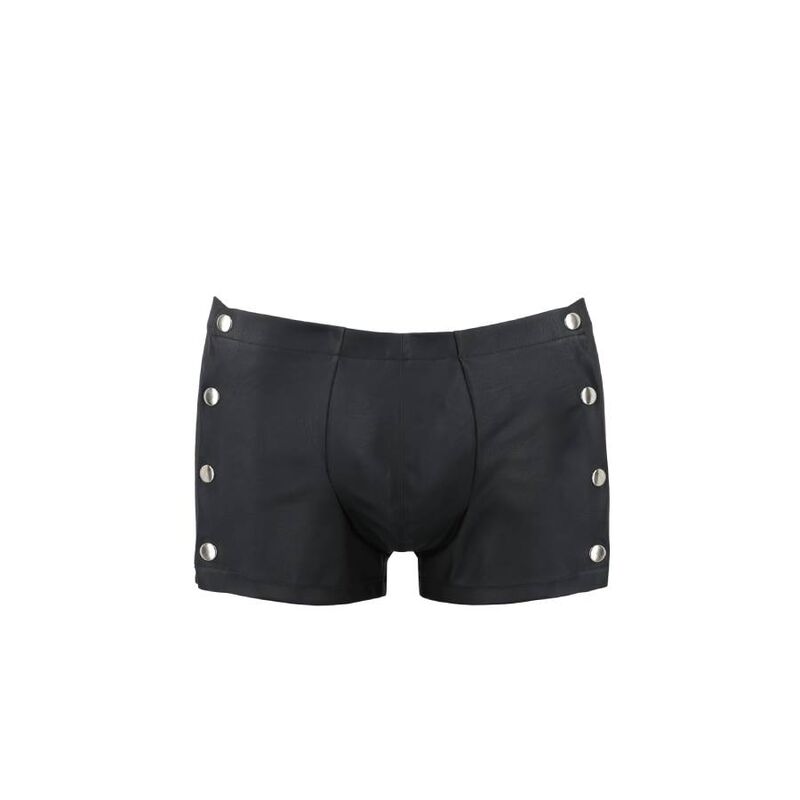 Short David noir en polyuréthane et polyester — PASSION MEN