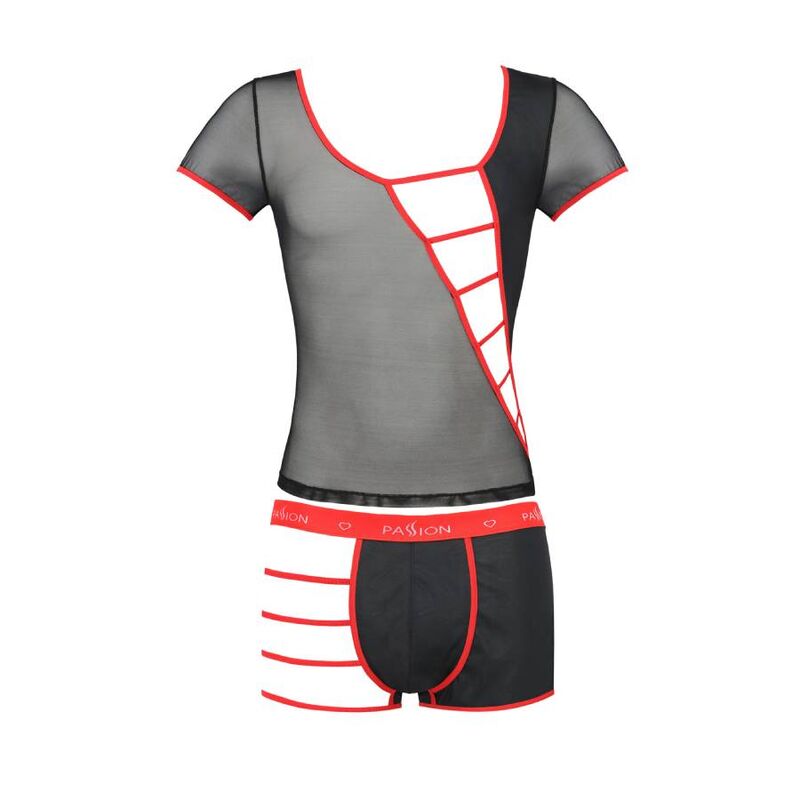 Ensemble Mark noir en polyuréthane et polyester — PASSION MEN