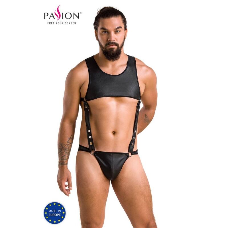 Body ajusté Adam noir — PASSION MEN
