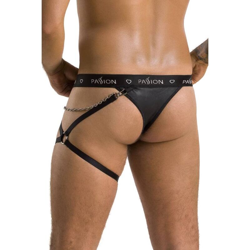 String noir en polyuréthane et polyester — PASSION MEN