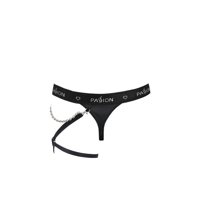 String noir en polyuréthane et polyester — PASSION MEN