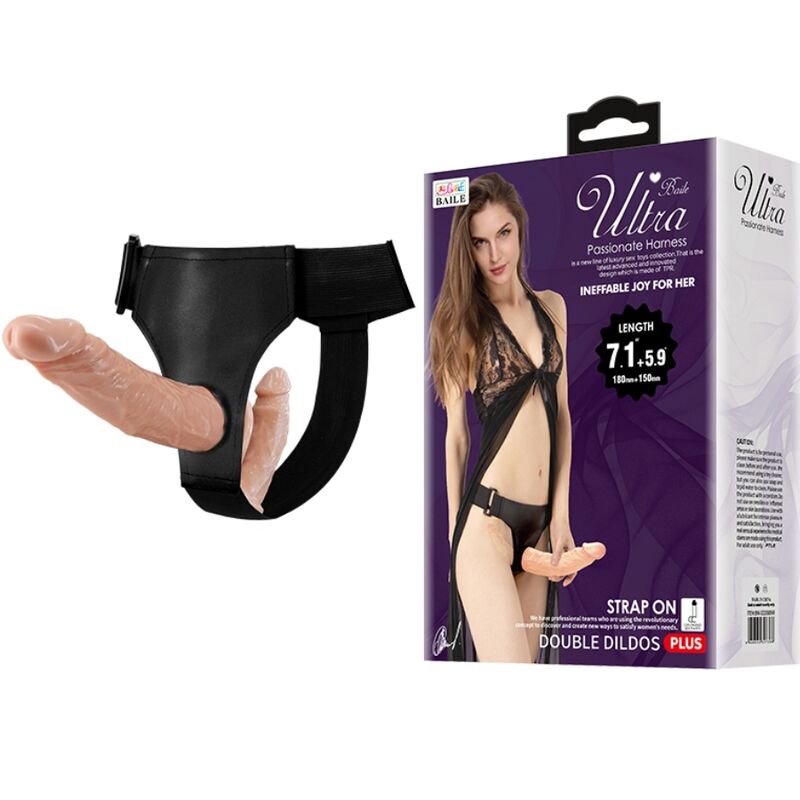 Double gode à harnais ultra passionné — BAILE HARNESS COLLECTION