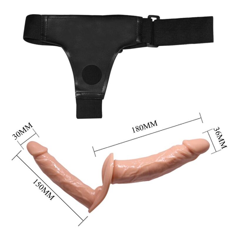Double gode à harnais ultra passionné — BAILE HARNESS COLLECTION