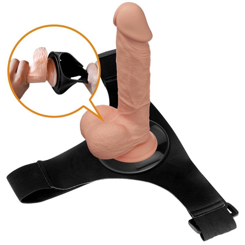 Universelle Slip-Hose mit natürlichem realistischem Dildo 21,8 cm — PRETTY LOVE