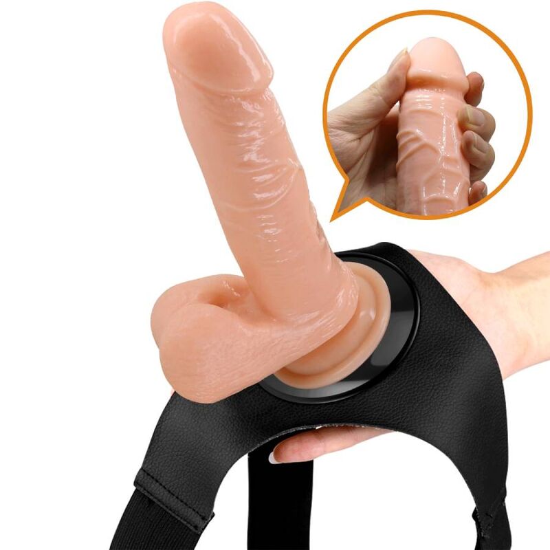 Harnais slip universel avec gode réaliste 20 cm — PRETTY LOVE