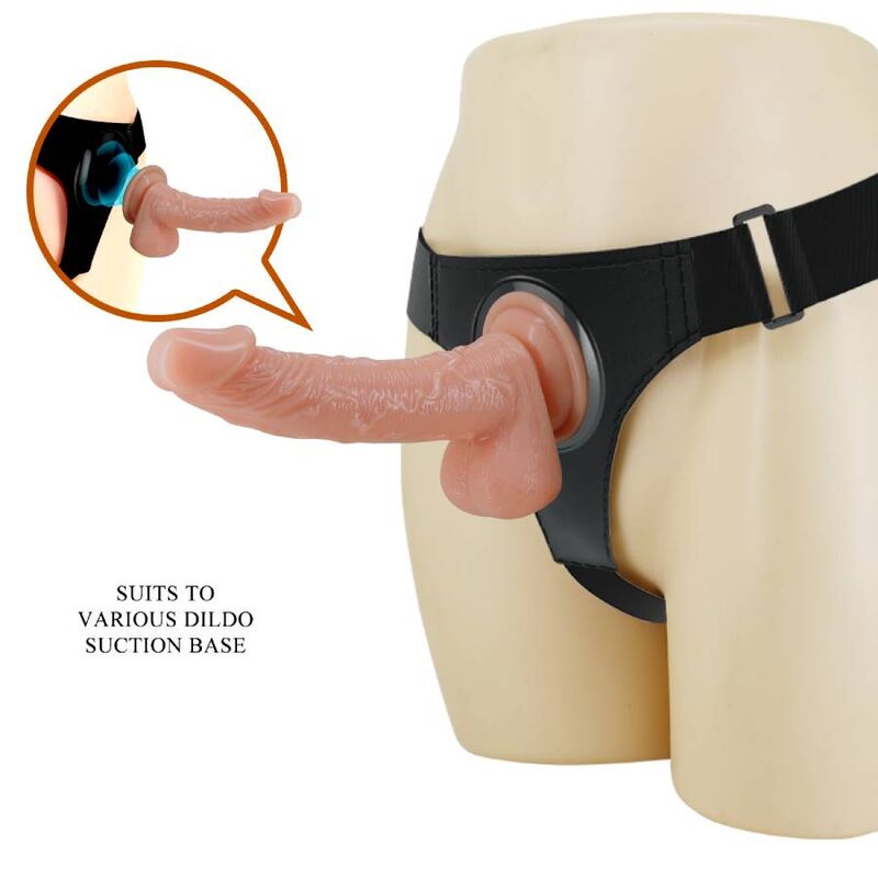 Harnais universel avec gode réaliste 19 cm — PRETTY LOVE