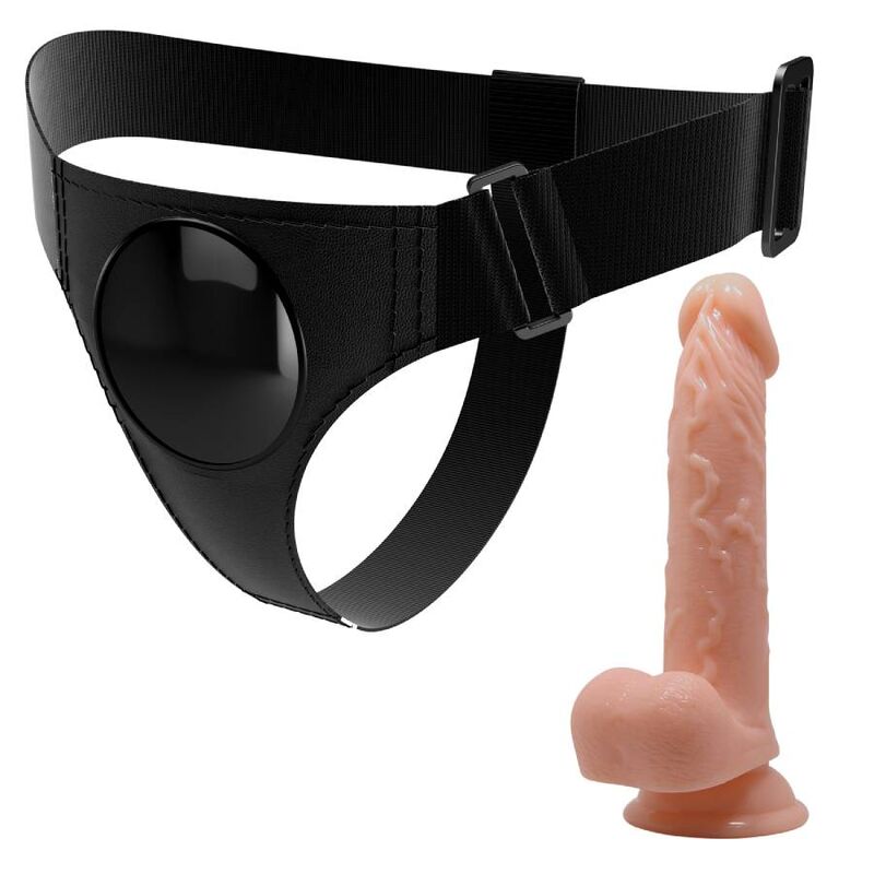 Harnais universel avec gode réaliste 19 cm — PRETTY LOVE