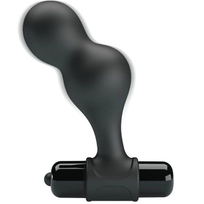Plug anal vibrant en silicone noir — MR PLAY