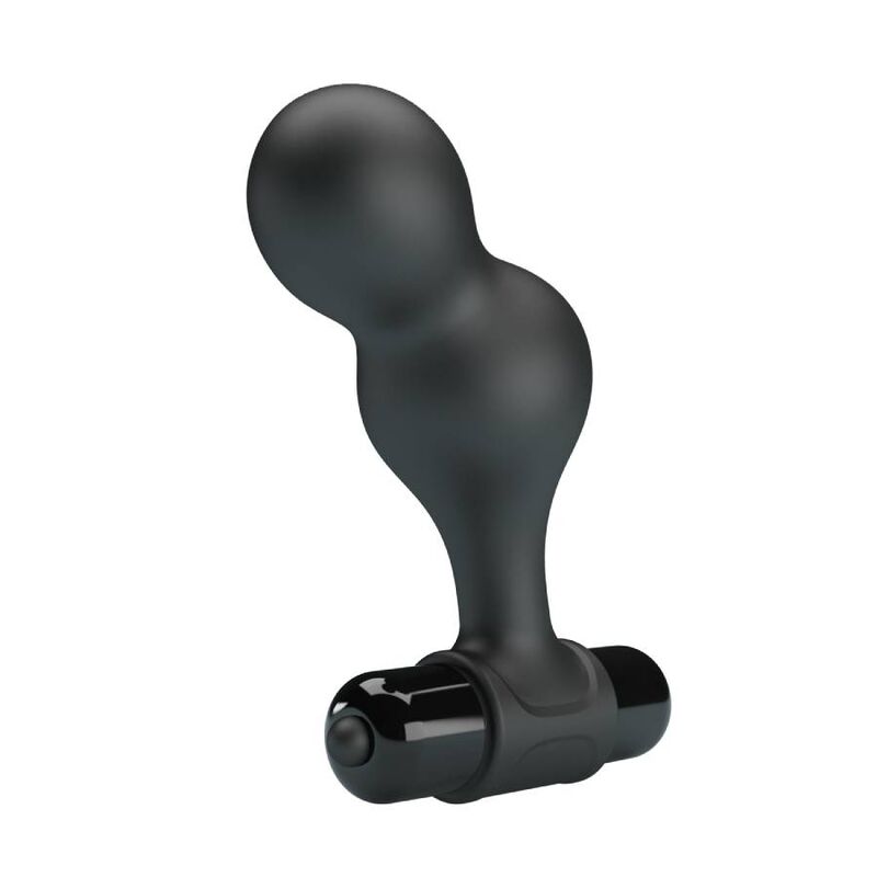 Plug anal vibrant en silicone noir — MR PLAY