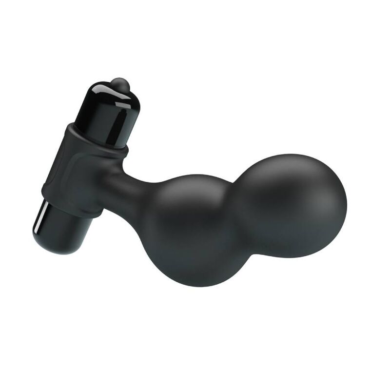 Plug anal vibrant en silicone noir — MR PLAY