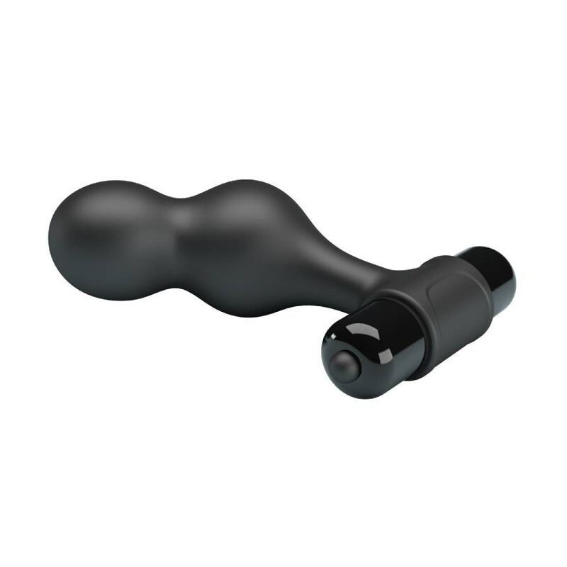 Plug anal vibrant en silicone noir — MR PLAY
