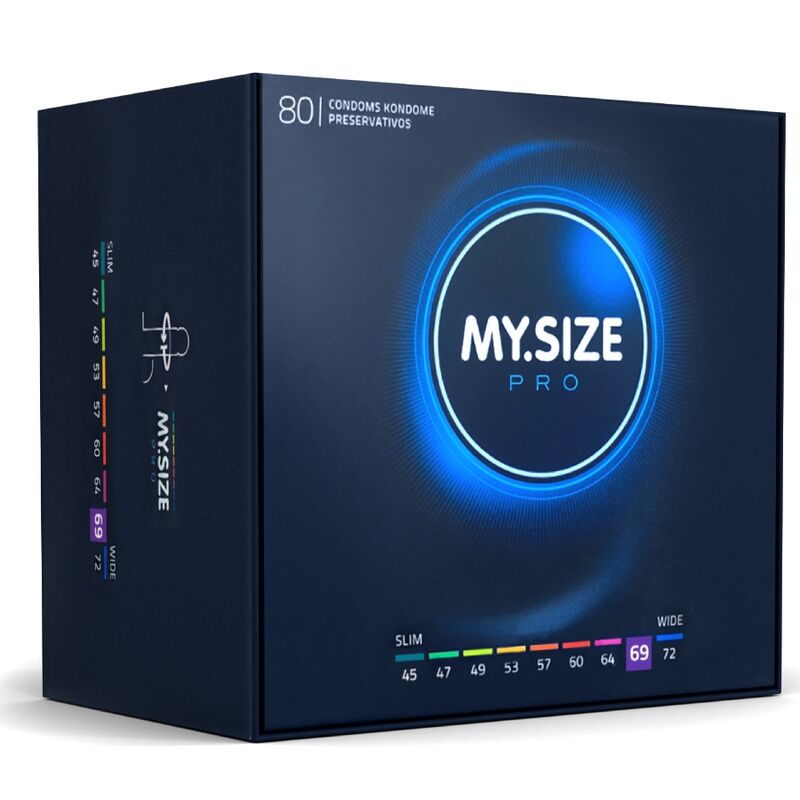 Préservatifs sur-mesure ultra-sensibles 69 mm lot de 80 — MY SIZE PRO
