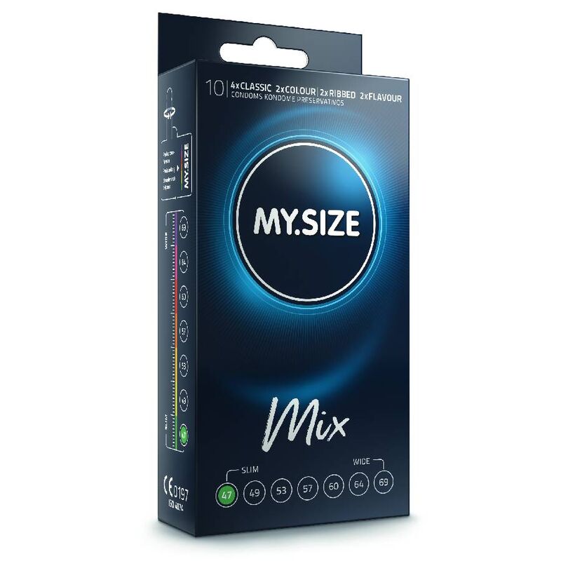 Assortiment de préservatifs ajustables 47 mm — MY SIZE MIX