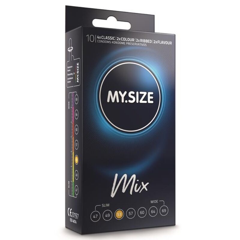 Coffret découverte de préservatifs sur mesure 53 mm — MY SIZE MIX