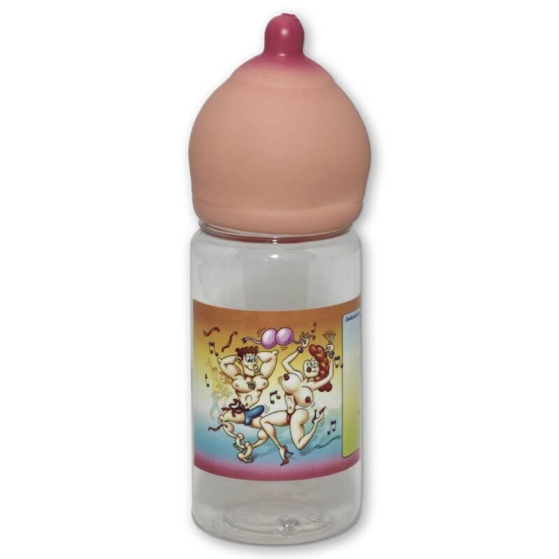Bouteille en forme de sein festive — DIABLO PICANTE
