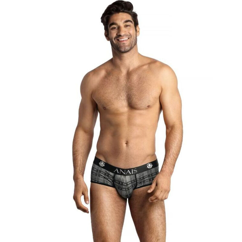 Slip équilibre en microfibre à carreaux — ANAIS MEN BOXER & BRIEF