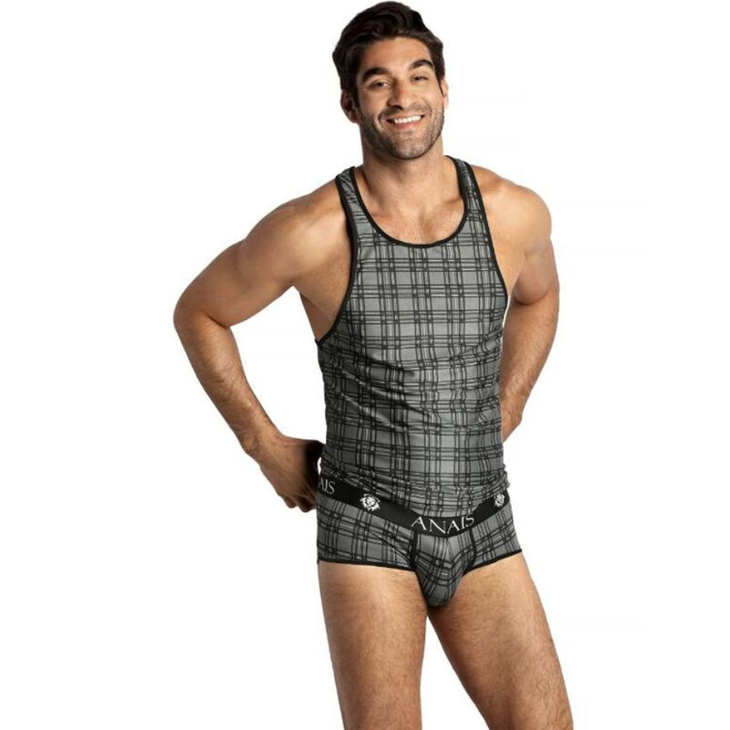 Top équilibre sans manches à carreaux — ANAIS MEN ACCESORIES