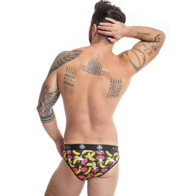 Slip banana en lycra imprimé bananes — ANAIS MEN SLIP & THONG