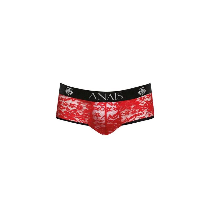 Slip bikini dentelle rouge imprimé floral — ANAIS MEN JOCK
