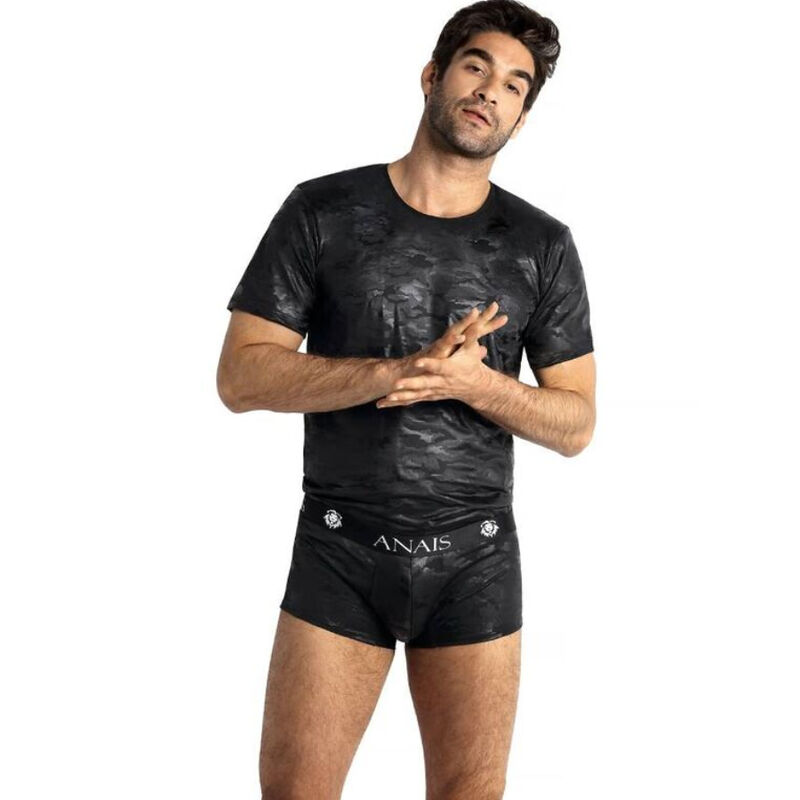 T-shirt électro ajusté imprimé militaire — ANAIS MEN ACCESORIES