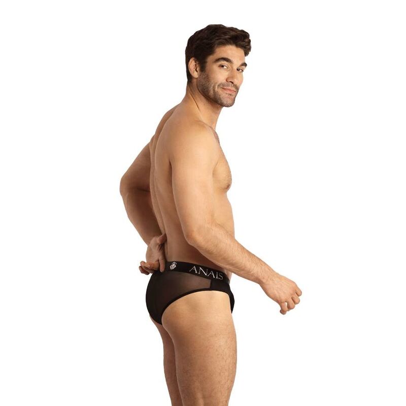 Slip érotique en tulle noir — ANAIS MEN SLIP & THONG