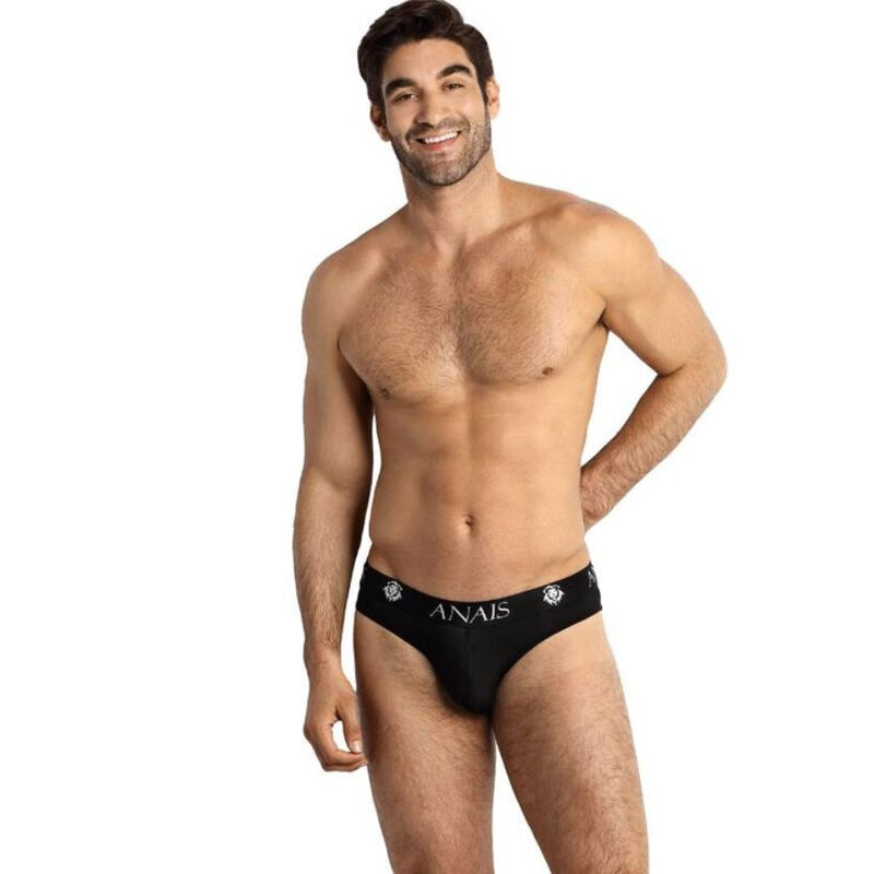 Slip érotique en tulle noir élastique — ANAIS MEN SLIP & THONG