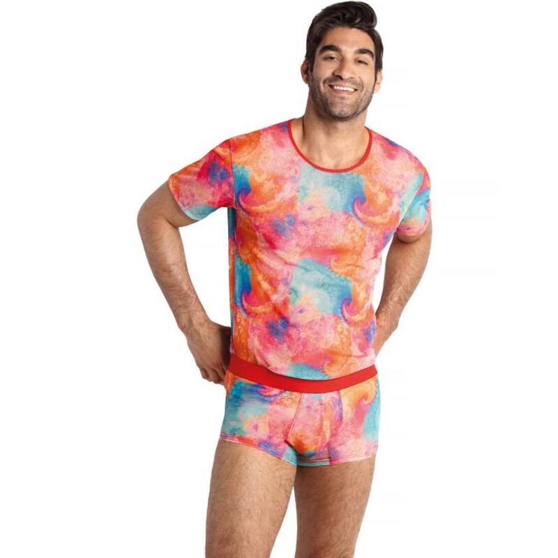 T-shirt ajusté imprimé faucon en lycra — ANAIS MEN ACCESORIES