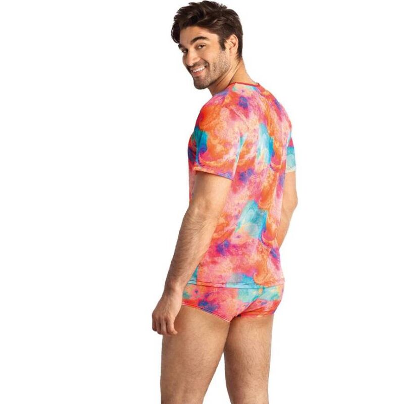 T-shirt ajusté imprimé faucon en lycra — ANAIS MEN ACCESORIES