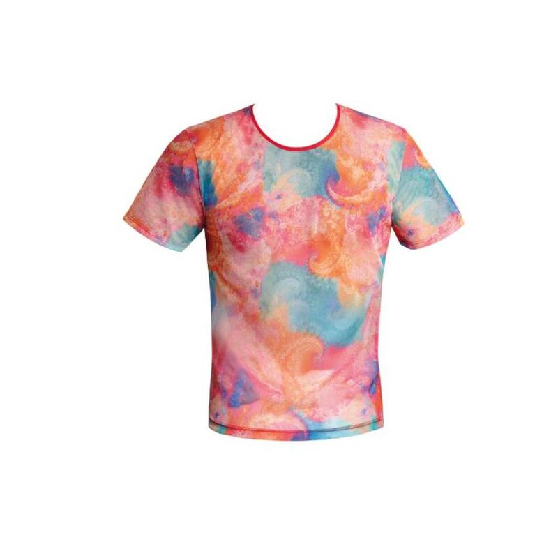 T-shirt ajusté imprimé faucon en lycra — ANAIS MEN ACCESORIES