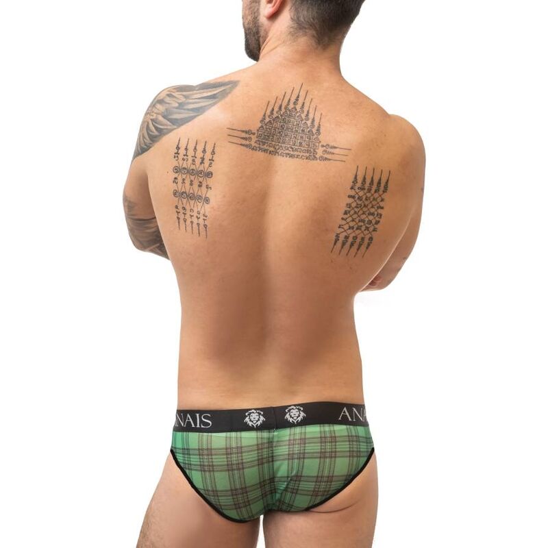 Slip Magic à carreaux vert et noir — ANAIS MEN SLIP & THONG