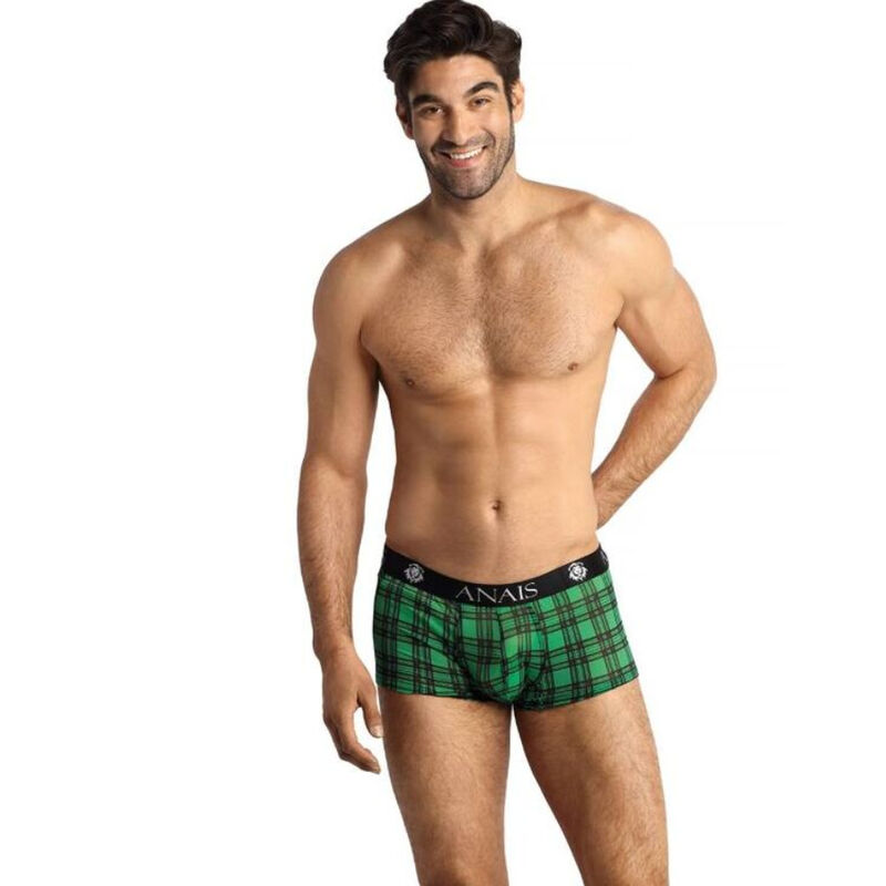 Boxer magic à carreaux verts et noirs — ANAIS MEN BOXER & BRIEF