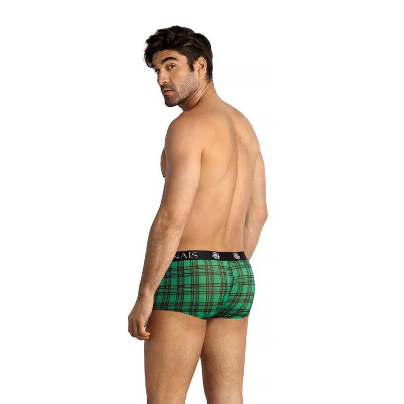 Boxer magic à carreaux verts et noirs — ANAIS MEN BOXER & BRIEF