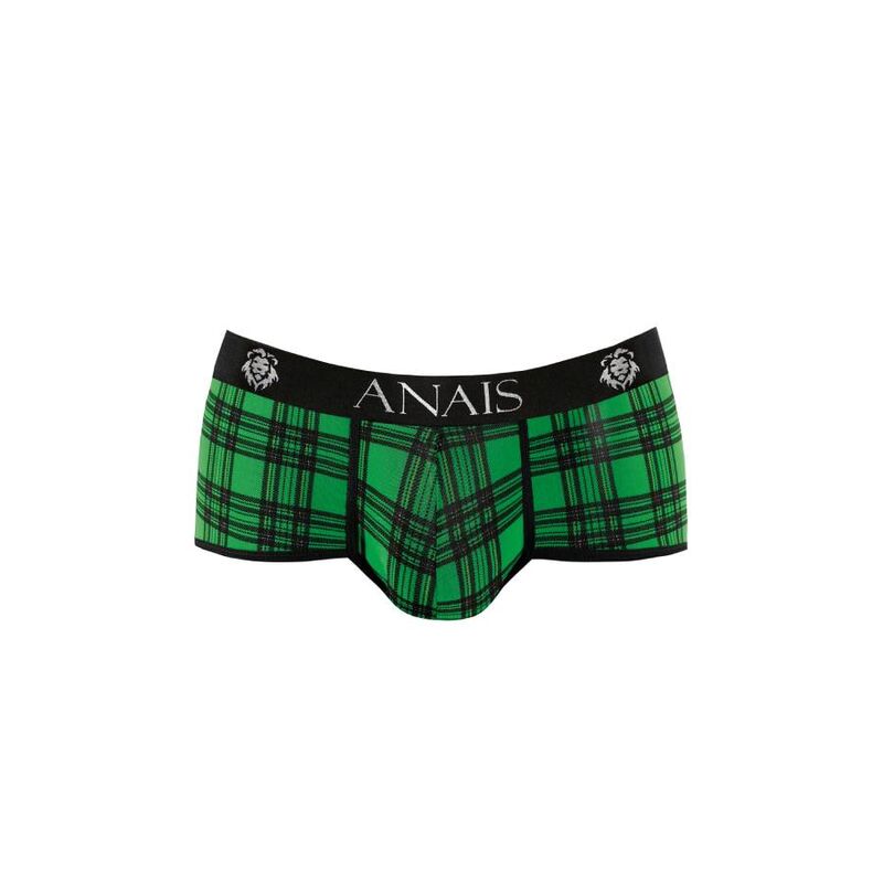 Slip ajusté à carreaux vert et noir — ANAIS MEN