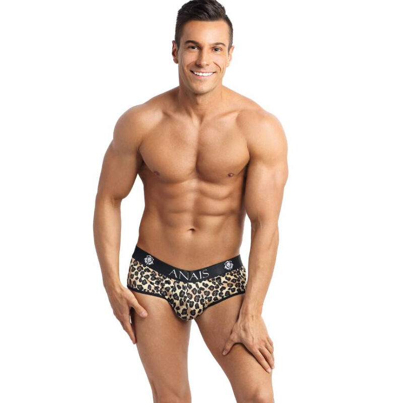 Slip bikini Mercury en microfibre à imprimé animalier — ANAIS MEN JOCK