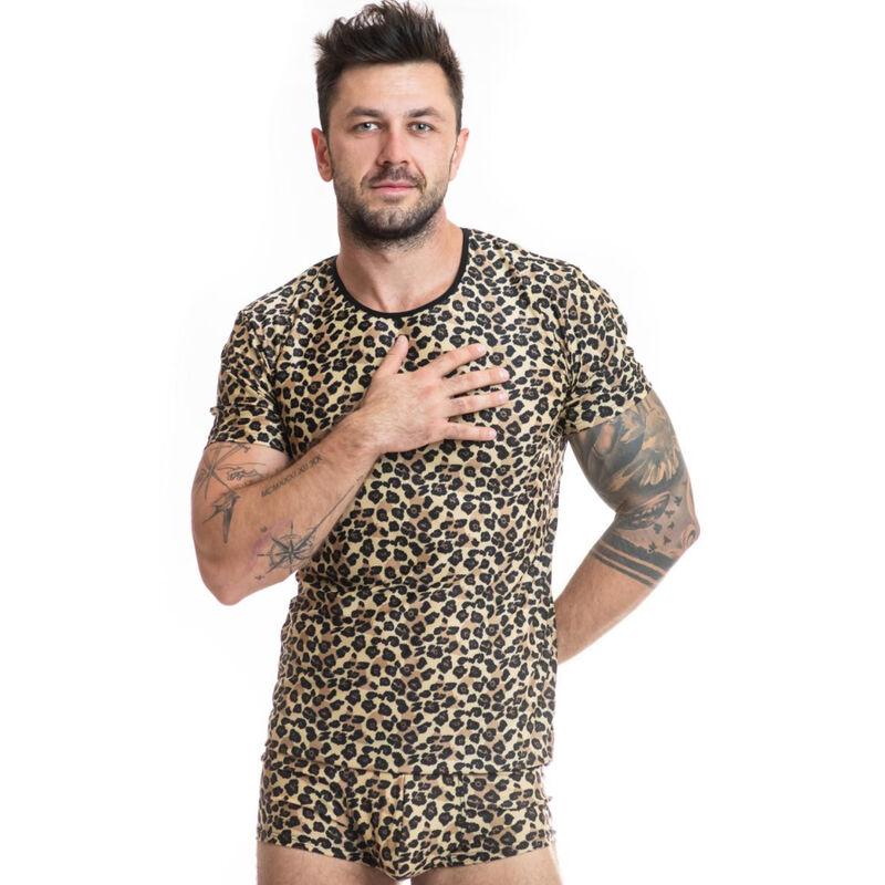 T-shirt Mercury microfibre imprimé animal — ANAIS MEN ACCESORIES