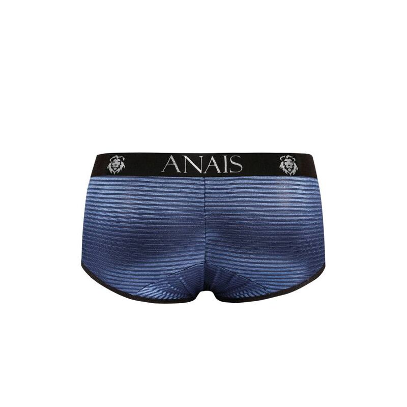 Slip naval en tulle à rayures satinées — ANAIS MEN BOXER & BRIEF