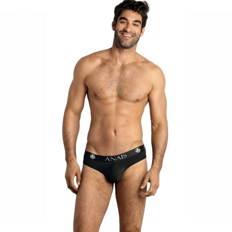 Slip Petrol en microfibre noire — ANAIS MEN SLIP & THONG
