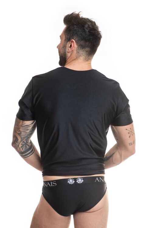 T-shirt ajusté microfibre pétrole — ANAIS MEN ACCESORIES
